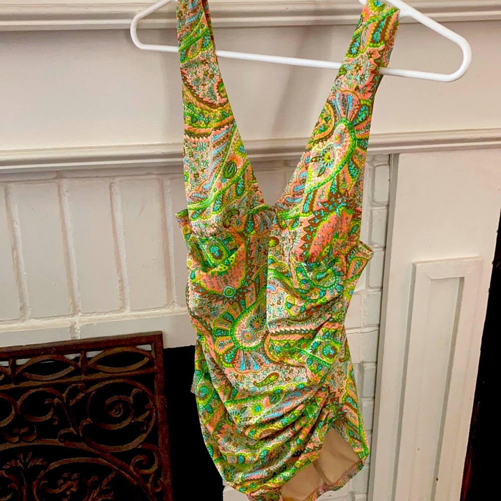 JCrew Paisley One-Piece Bathing Suit